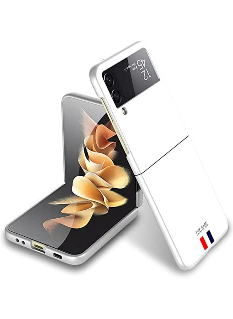 GOLDEN MASK - GOLDEN MASK Compatible With Samsung Galaxy Z Flip 4 Case Ultra-Thin Cover Limited Edition (White Mark) - Image 1