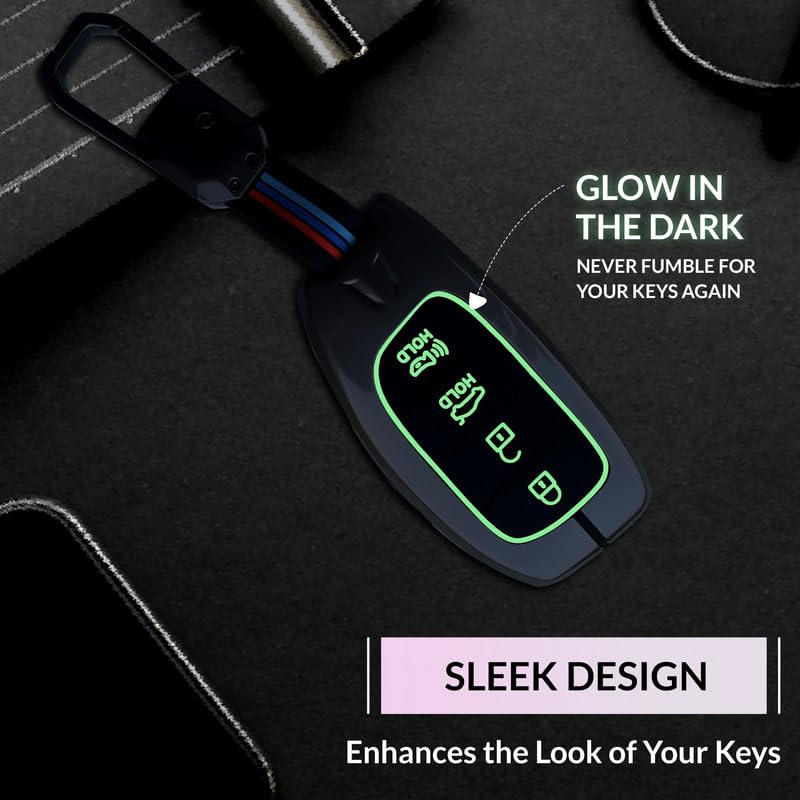 NEODRIFT 'KeyShield' Car Key Cover for Hyundai Creta (Shape 4, 04 Buttons) (Durable, Stylish, and 360° Protection) - Image 4