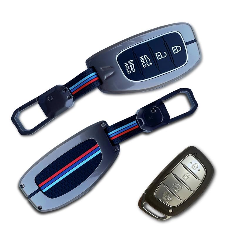 NEODRIFT 'KeyShield' Car Key Cover for Hyundai Creta (Shape 4, 04 Buttons) (Durable, Stylish, and 360° Protection) - Image 1