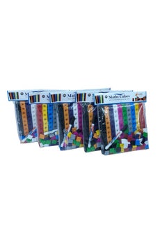 StepsToDo StepsToDo Math Cubes & Face Plates (Pack Of 500). Foundation Kit. With Activity Guide & Pen. Number Building Block. Counting Interlinking Cubes. Creative Fun And Learn For 3+ Years,Multicolor  - Image 2