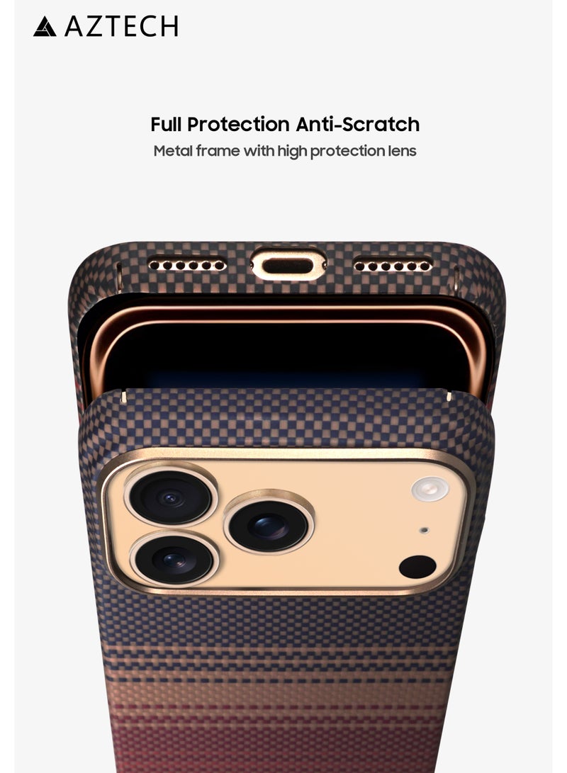 Aztech حافظة أزتيك كفلار المميزة IP 17 برو ماكس غروب الشمس - Image 2