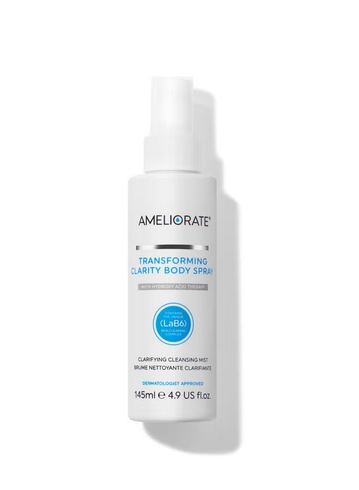 AMELIORATE Blemish Body Bundle Clarifying Body Wash 200ml,Transforming Clarity Body Spray 145ml - Image 4