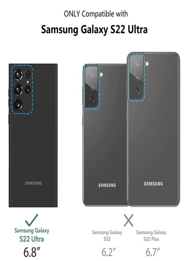 آي كوفر كايس جراب iCoverCase لهاتف سامسونج جالاكسي S22 ألترا، جراب محفظة مع حامل بطاقات، جراب من الجلد الصناعي مع حبل كتف قابل للتعديل، مشبك مغناطيسي، جيب بسحاب، غطاء قلاب (ذهبي وردي) - Image 2