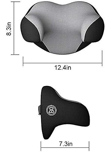 Ritmo Ritmo Car Neck Rest Pillows Ergonomic Luxury Car Neck Pillow for Car Seat Headrest Pillow Car Head Rest Relieve Neck Pain Neck Rest Cushion Memory Foam Car Headrest Pillow with Pillow Cover  - Image 4
