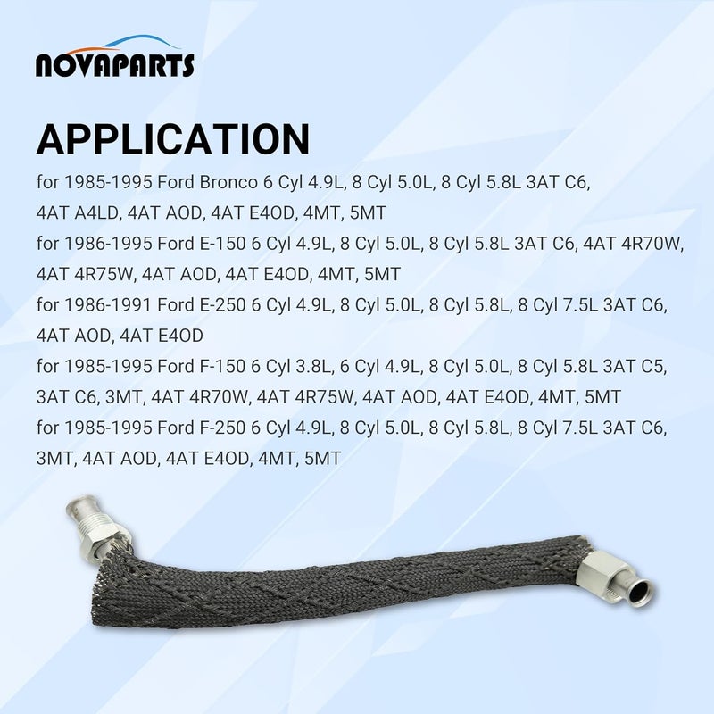 NOVAPARTS EGR Emissions Tube Pipe 598-119 for Ford F-150 F-250 E-150 E-250 Bronco (1985-1995) - Image 2