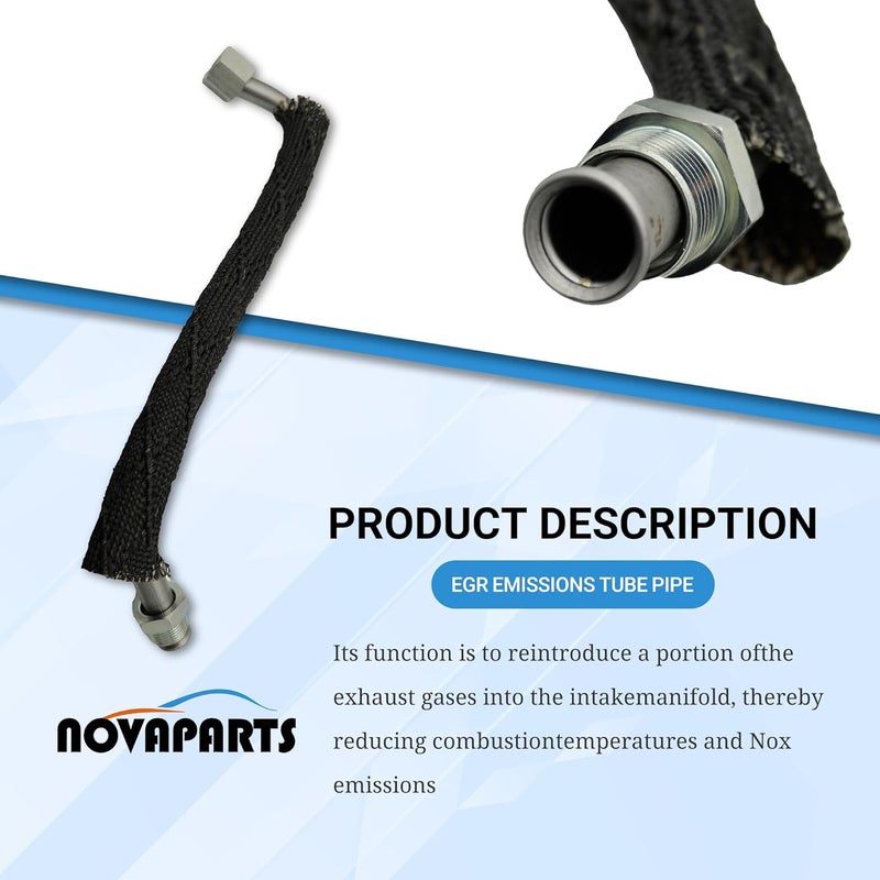 NOVAPARTS EGR Emissions Tube Pipe 598-119 for Ford F-150 F-250 E-150 E-250 Bronco (1985-1995) - Image 4