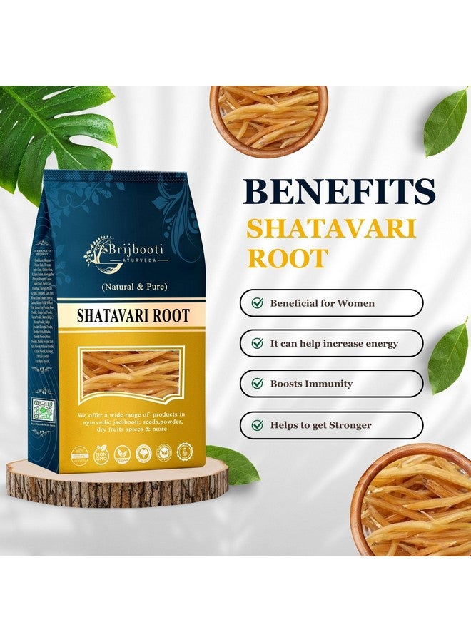 BrijBooti Shatavari Root 200 Gr Raw Indian Asparagus Racemosus Yellow Shatawar Organic satawari Pure Yellow Root - Natural Satavar | FSSAI, GMP, ISO Certified - Image 2