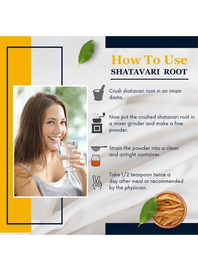 BrijBooti Shatavari Root 200 Gr Raw Indian Asparagus Racemosus Yellow Shatawar Organic satawari Pure Yellow Root - Natural Satavar | FSSAI, GMP, ISO Certified - Image 3