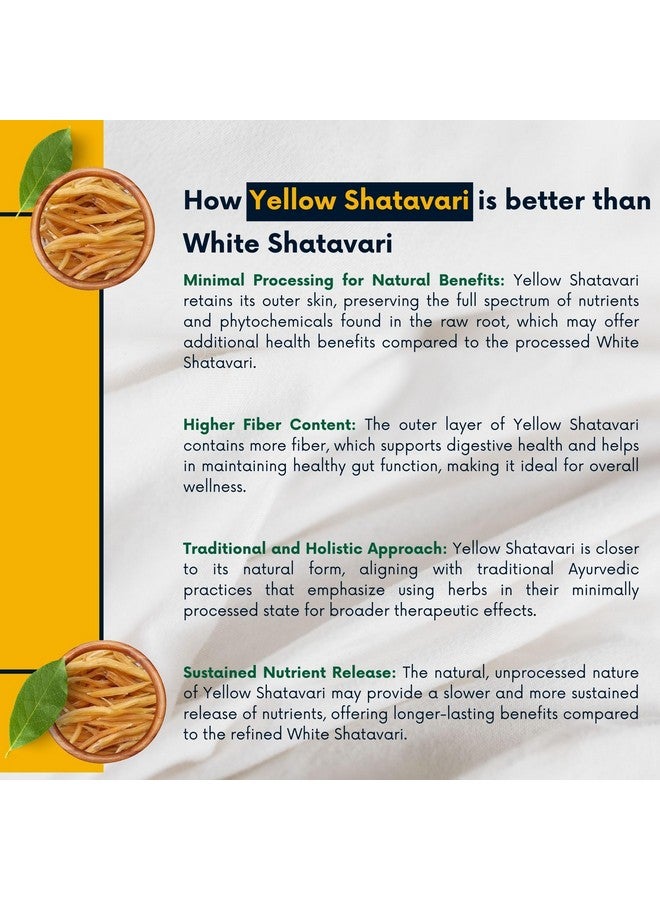 BrijBooti Shatavari Root 200 Gr Raw Indian Asparagus Racemosus Yellow Shatawar Organic satawari Pure Yellow Root - Natural Satavar | FSSAI, GMP, ISO Certified - Image 4