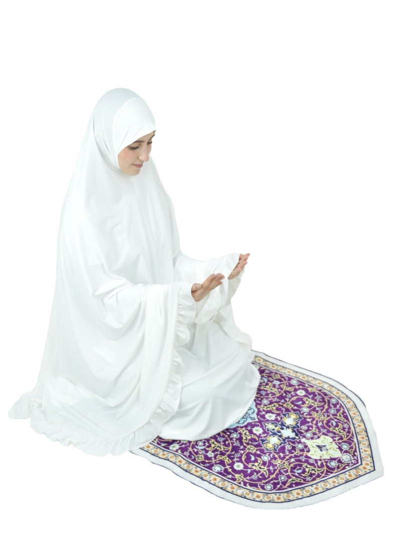 DAMAS COLLECTION - Two Piece Islamic prayer dress women the Long - Prayer Clothes for Women - Prayer Abaya For women - Jilbab 2 piece, Umrah essentials for women - Prayer set - Image 1