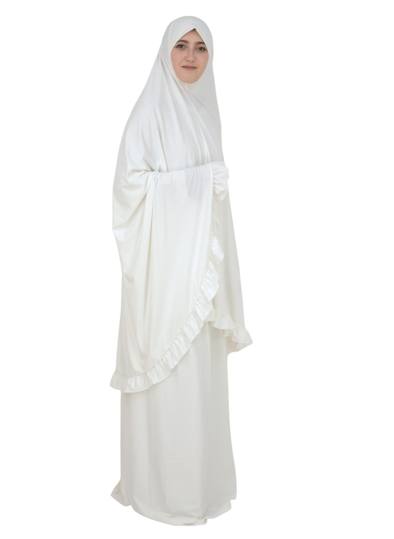 DAMAS COLLECTION - Two Piece Islamic prayer dress women the Long - Prayer Clothes for Women - Prayer Abaya For women - Jilbab 2 piece, Umrah essentials for women - Prayer set - Image 1