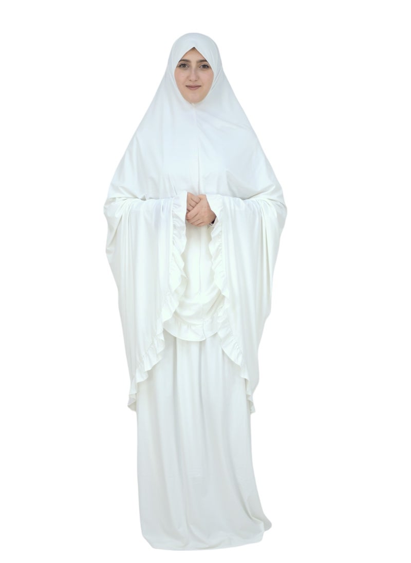 DAMAS COLLECTION - Two Piece Islamic prayer dress women the Long - Prayer Clothes for Women - Prayer Abaya For women - Jilbab 2 piece, Umrah essentials for women - Prayer set - Image 1