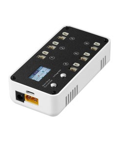 LiPo Charger Fast Charge 1S LiPo Battery Storage Charger and Discharger Tiny Charger BTPH Charger and Discharger with LCD Display PH2.0 and BT2.0 Connectors White Color  for Drone