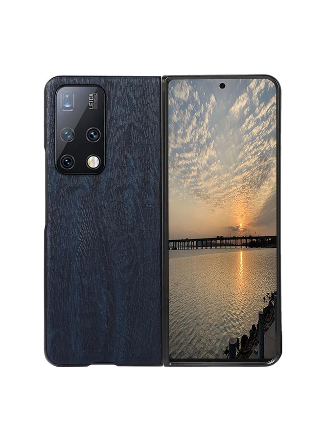 زبون جراب لهاتف Huawei Mate X2 مصنوع من مادة البولي يوريثان وملمس خشبي - Image 1