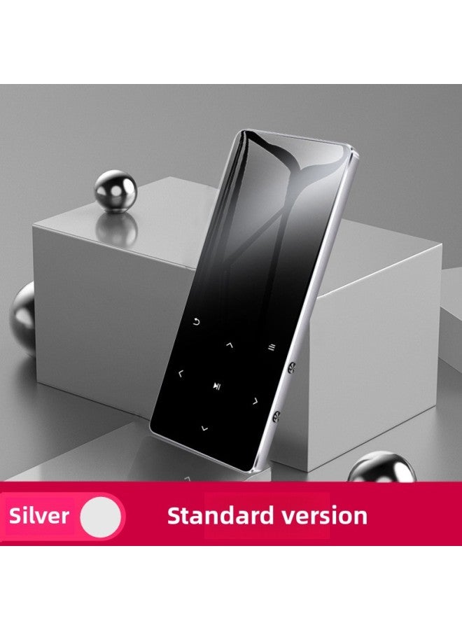 Bluetooth Mp3 English Listening Walkman Student Version Small Portable Mp4 Slim Mp5 Music Player Mp6-Colour:Temperament Silver (standard Edition)-Capacity:16gb-package 1 - Image 1