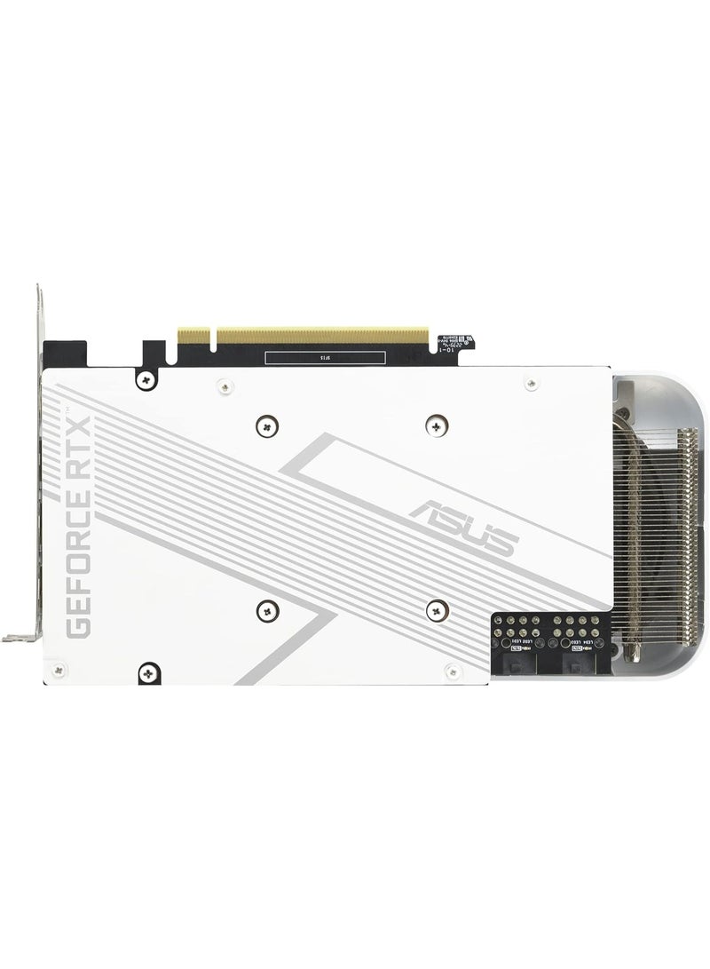 ASUS Dual NVIDIA GeForce RTX 3060 Ti White OC Edition Graphics Card (PCIe 4.0, 8GB GDDR6X Memory, HDMI 2.1, DisplayPort 1.4a, 2-Slot Design, Axial-tech Fan Design, 0dB Technology, and More) - Image 5