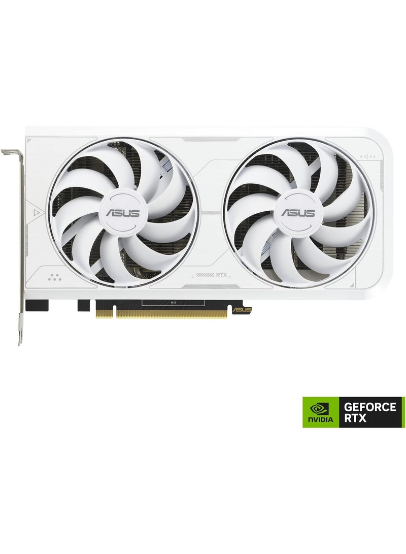 ASUS Dual NVIDIA GeForce RTX 3060 Ti White OC Edition Graphics Card (PCIe 4.0, 8GB GDDR6X Memory, HDMI 2.1, DisplayPort 1.4a, 2-Slot Design, Axial-tech Fan Design, 0dB Technology, and More) - Image 2
