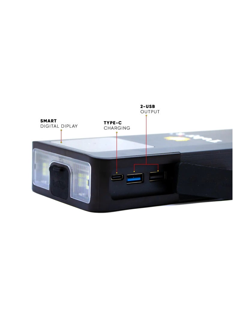 Toby's High-Quality 16000mAh With 59.2WH Car Jump Starter Recharge Car Battery ABS Housing Material with Waterproof Resistance  - Image 5
