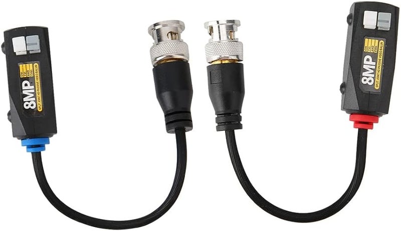 Dioche 8MP Video Balun Pair Coaxial Ground Loop Isolation Compatible HD CVI AHD TVI CVBS - Image 2