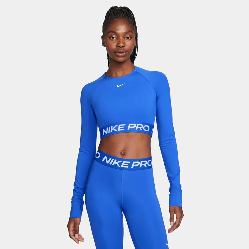 Nike Blue Women's Pro Dri-FIT Crop Top for Women | Best Price UAE