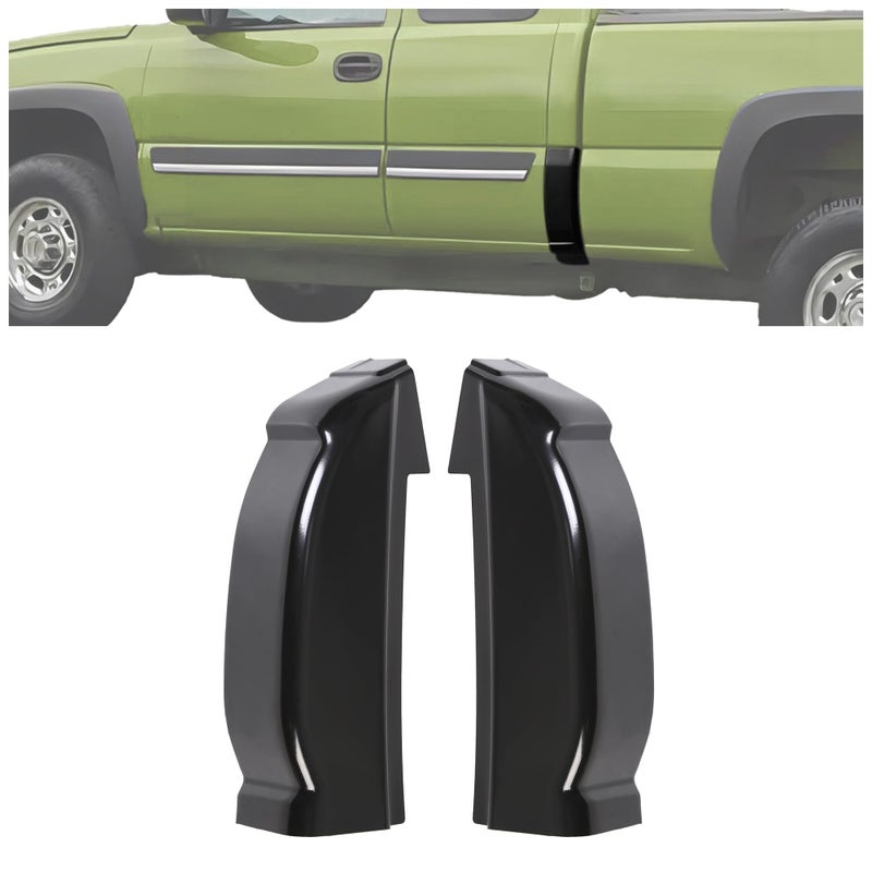 ECOTRIC Pair Cab Corners Compatible with 19992007 Chevy Silverado GMC Sierra 4 Dr Crew Cab LH RH