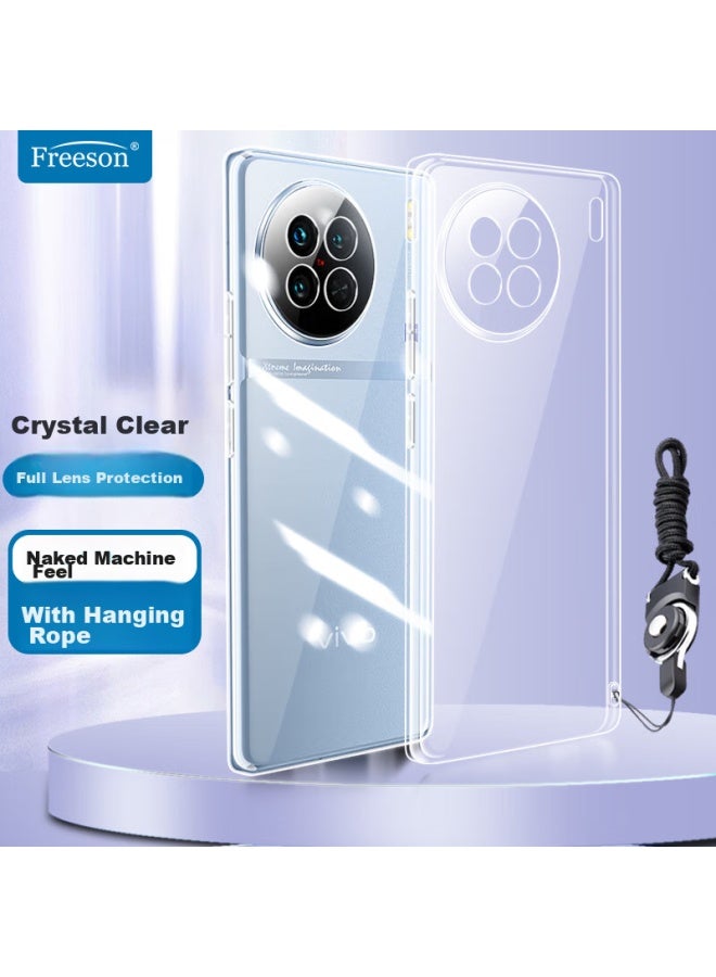 Freeson Phone Case For Vivo X90/x90s, Slim Full Protection Shockproof Clear Tpu Soft Shell , Transparent - Image 1