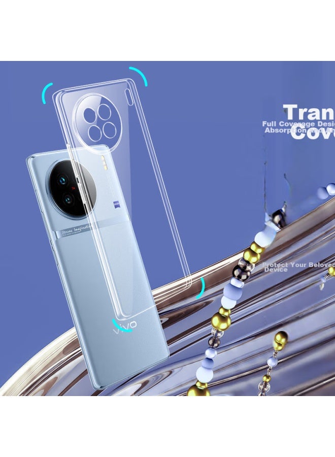 Freeson Phone Case For Vivo X90/x90s, Slim Full Protection Shockproof Clear Tpu Soft Shell , Transparent - Image 3