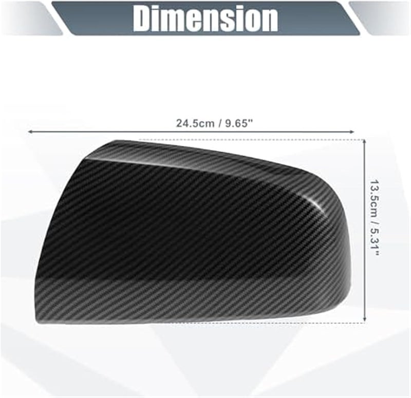 MKVAXR Carbon Fiber Side Mirror Covers for Vauxhall Zafira B MK2 - Image 2