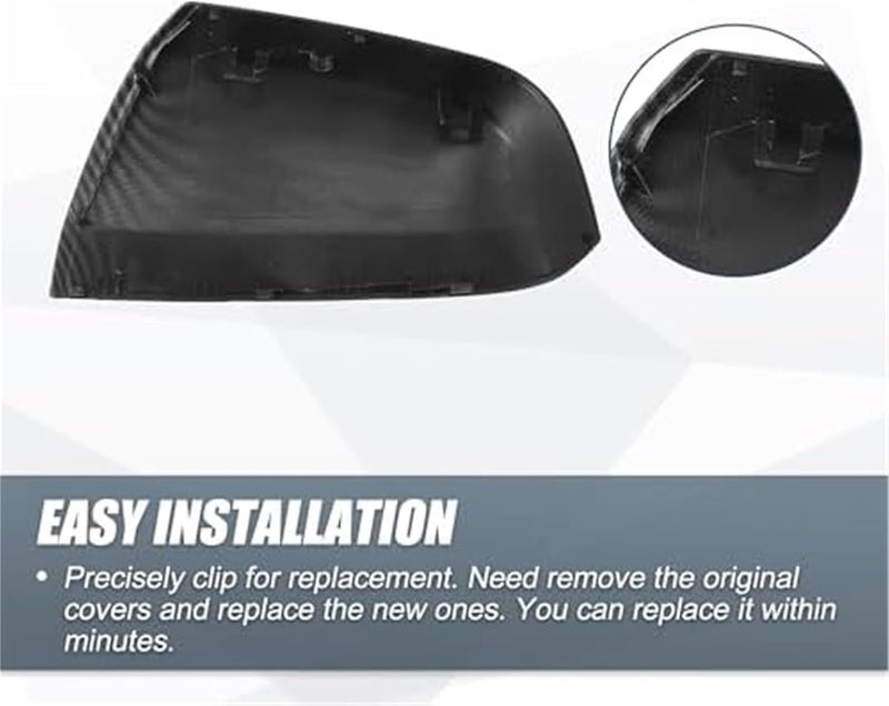 MKVAXR Carbon Fiber Side Mirror Covers for Vauxhall Zafira B MK2 - Image 4