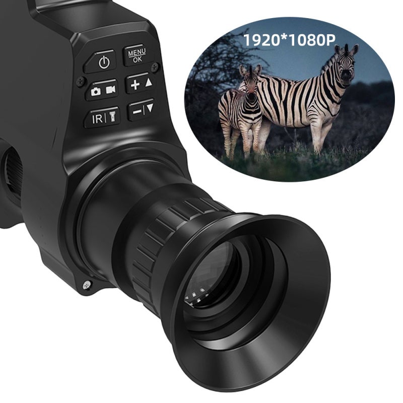 مستكشف الرؤية الليلية الرقمي بدقة 1080P وتكبير 1-4X - منظار رقمي للرؤية الليلية بالأشعة تحت الحمراء ذو تصميم متعدد الوظائف للصيد الليلي والملاحظات الخارجية - Image 3