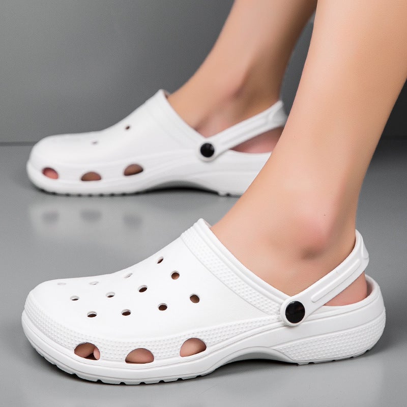 Plus Size Summer Men'S Sports Hole Shoes Closed Toe Slippers Parent-Child Beach Slippers Slip-On Couple Sandals - Image 1
