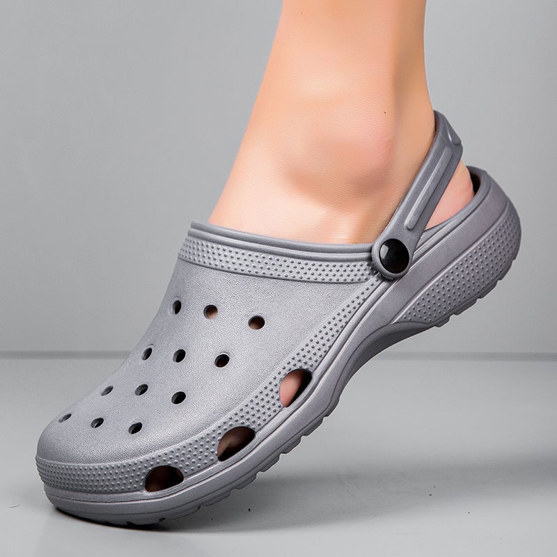 Plus Size Summer Men'S Sports Hole Shoes Closed Toe Slippers Parent-Child Beach Slippers Slip-On Couple Sandals - Image 3