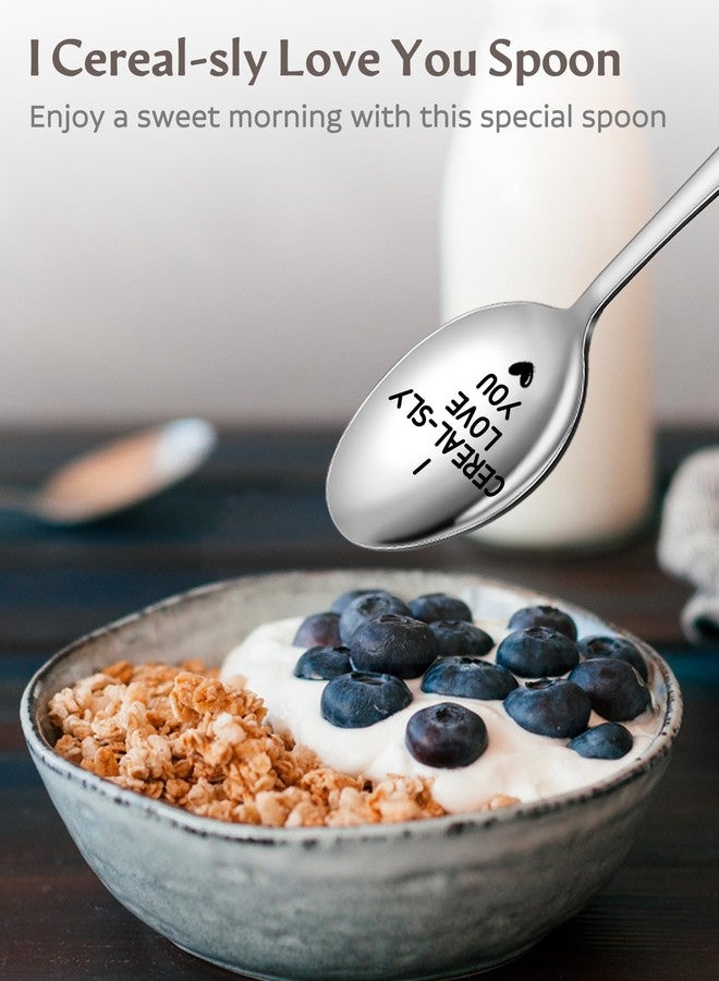 Lovingly Yours Mothers Day Gifts for Mom from Daughter Son - Mom Birthday Gifts, Gifts for Mom I Cerealsly Love You Cereal Spoon - Image 4