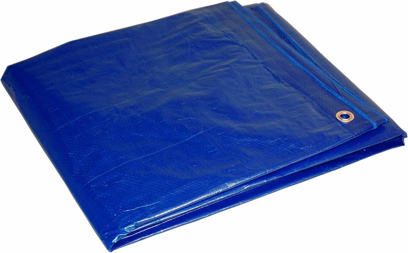 Dry Top Multi-Purpose Economy Poly Tarp, 16x20 Feet, Blue - Image 1