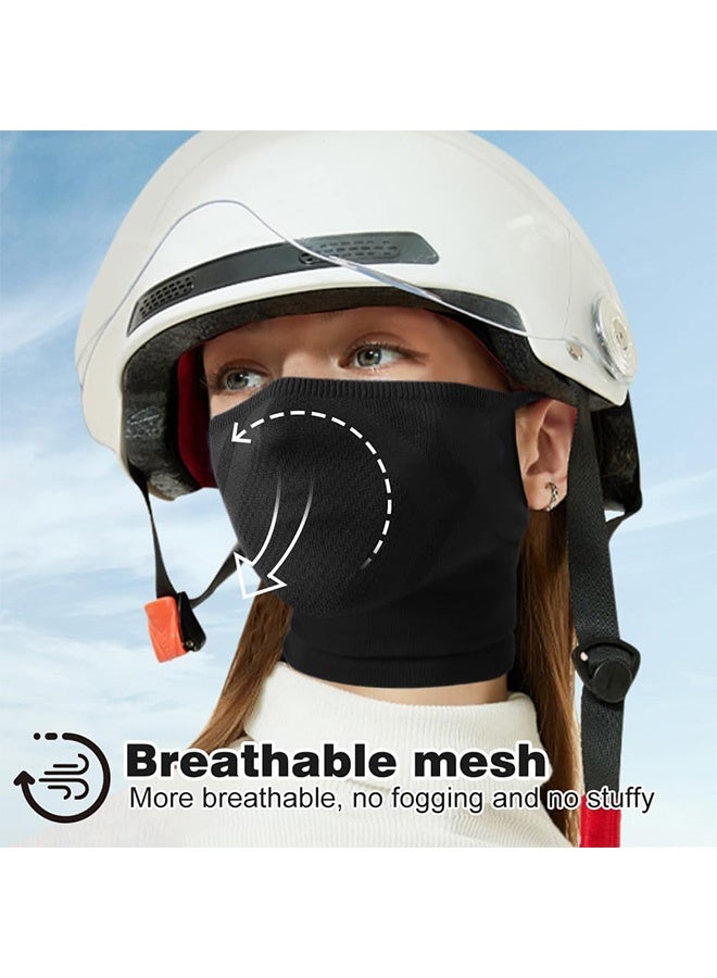 إم إكس إن 2 PCS أقنعة الوقاية من الشمس، الرياضة التنفس الحماية من الشمس ركوب الدراجة غطاء الوجه قناع قابل لإعادة الاستخدام، مثالية للأنشطة في الهواء الطلق - Image 5