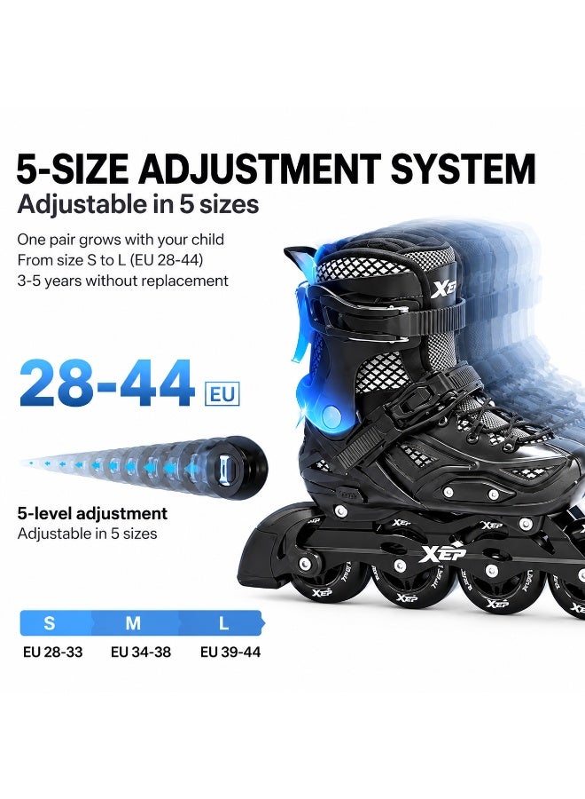 XTEP Roller Skates, Adult Skates, University Club, Boys and Girls, Adult Beginner Amateur Universal Size(39 - 44), Roller Skating, Inline Skates, Ice Skating - Image 5