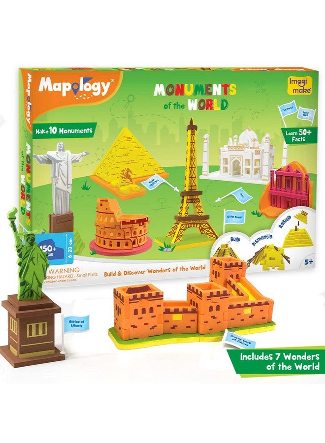 Imagimake Mapology - Learn Monuments & Physical Features of The World, Educational & Construction Based Activity Kit - Puzzles for Kids for Age5 Years+, Best Gift for Boys & Girls - Image 2