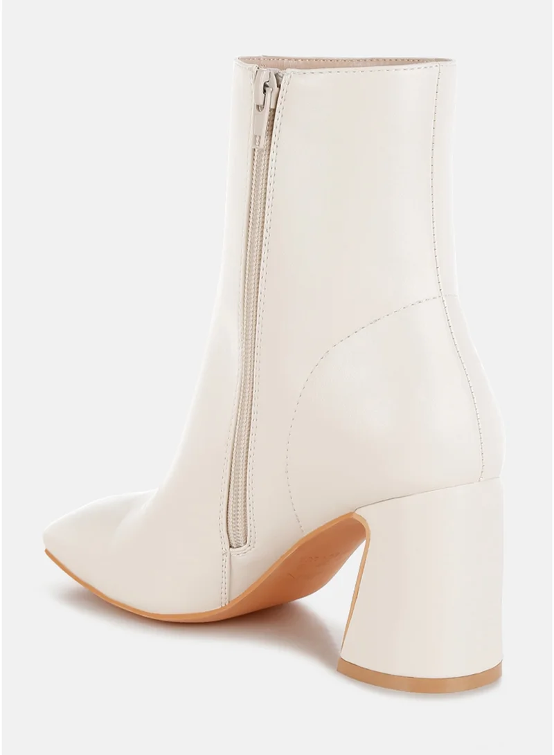 London Rag Off White London Rag Women's Square Toe Ankle Boots in Off White for Women | Best Price UAE