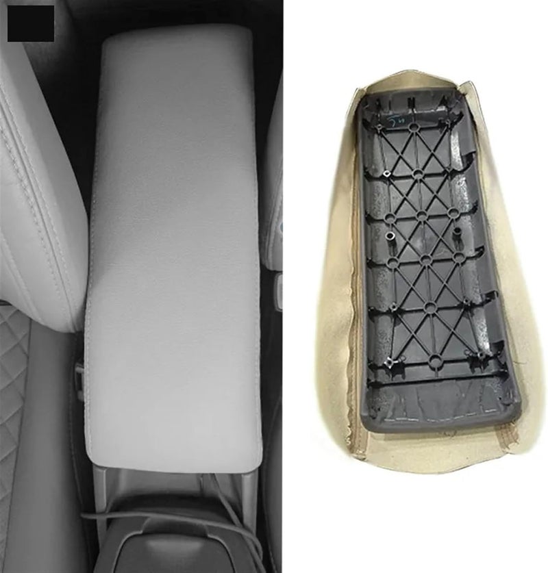 QASULER Microfiber Leather Armrest Cover for Toyota Prius - Image 4