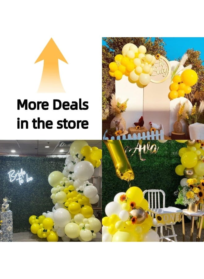 Yellow Balloons Latex Party Balloons – 100 Pack, 12 inch Round Helium Yellow Balloons for Birthday, Sunflower Party Decorations - Image 2