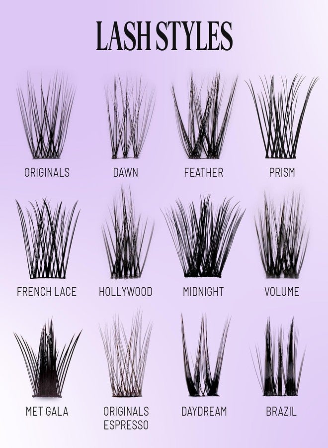Lilac St. Lilac St - Originals Natural Faux Eyelash Clusters (10mm, 3 Pack) - Natural Look - DIY Lash Extension Wisps - Lightweight & Lifelike - Lasts 10 Days - Cruelty Free, Vegan, Women Founded - 30 Lashes - Image 5