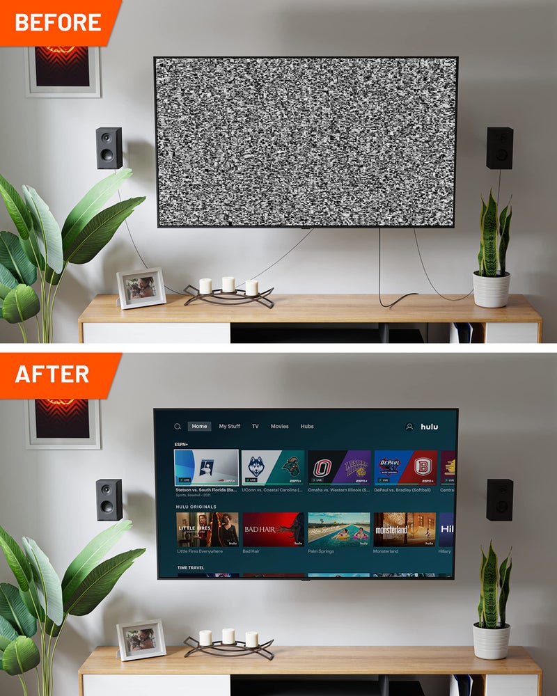 ECHOGEAR Wall Cable Hiders for Cable Management - 2.25" Mini Cord Hider Conceals 3 Low Voltage Cables Behind Wall - Perfect for Speakers, Mounted TVs, Desks & More - White 4-Pack - Image 5