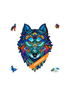 UNIDRAGON UNIDRAGON Original Wooden Jigsaw Puzzles Majestic Wolf Size ...