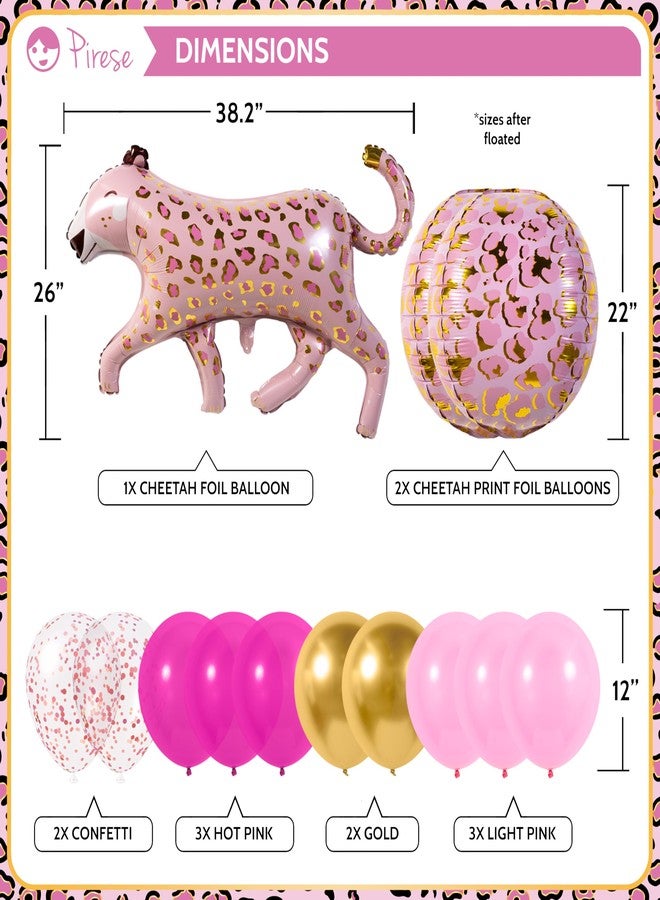 Pirese Pink Cheetah Birthday Banner - Image 4