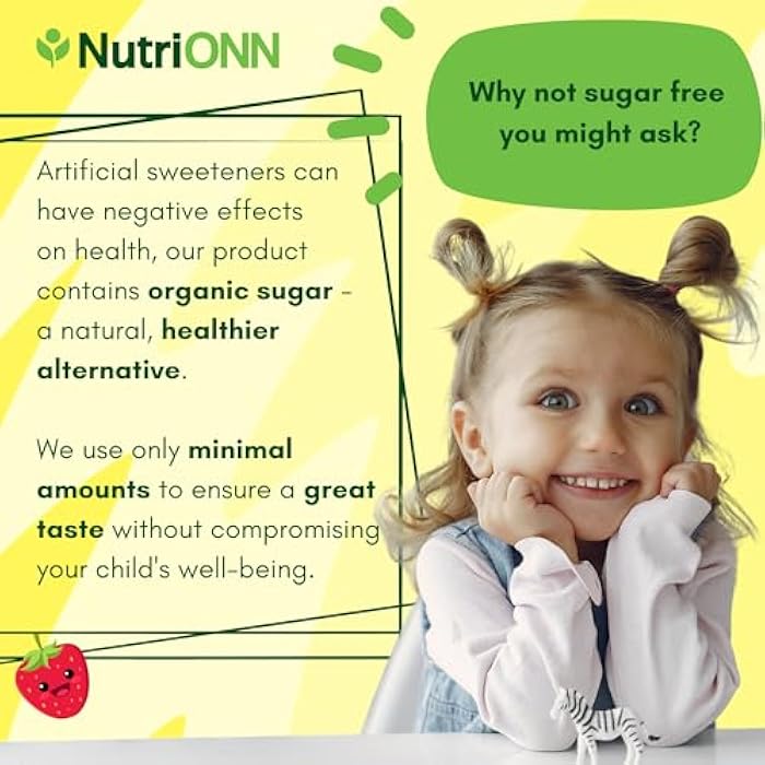 NutriONN Organic Kids Probiotic Gummies - USDA Organic Chewable Probiotics for Kids - 60 Delicious Gummies - Child Digestive, Immune Support & Gut Health Supplement - Vegan & Non-GMO - Image 5