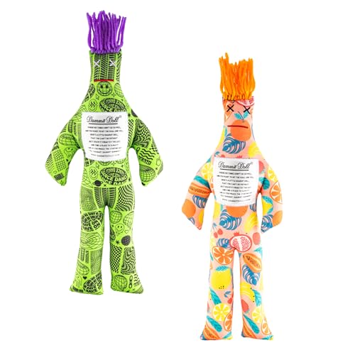 Dammit Doll Funny Stress Relief Gag Gift Random Color for Anger Frustration Relief White Elephant or Emotional Support Doll for Adults Women 2 Count - Image 1