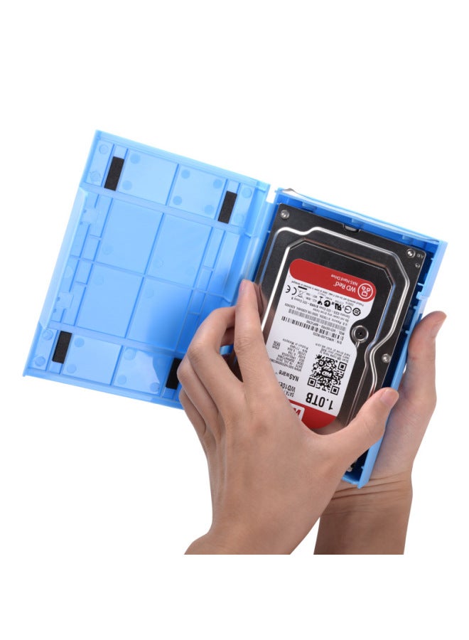 ORICO PHP-35 Five Color Desktop Hard Disk Shockproof Storage Bag PP Box Sata 3.5 Inch Hard Disk Protection Box-Color:Blue  - Image 5