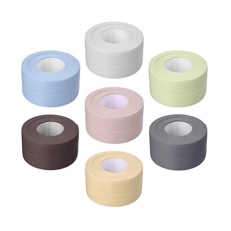 2 PCS Waterproof Sealing Tape 3.3M x 2cm – Self Adhesive Anti Leak Caulk Strip for Bathroom, Kitchen, Bathtub & Sink, Flexible Mold Resistant Gap Cover - Image 1