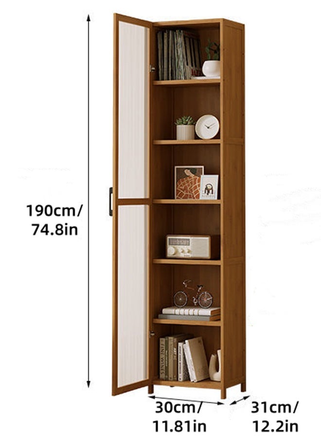 Multi-Functional Kitchen Storage Cabinet, 7-Layer Multi-Purpose, Height-Adjustable Closed Storage Cabinet, Dust-Proof Household Cabinet With Door, Cupboard, Storage Shelf, Microwave Oven, Condiment And Kitchenware Storage Rack - Image 2