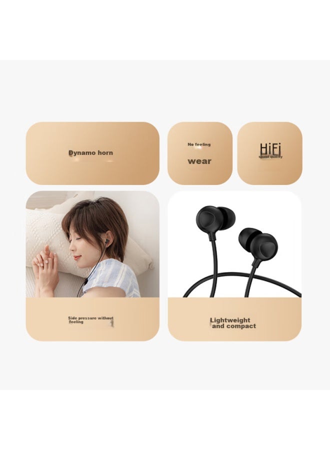 Bkayp Wired Sleep Headphones, Type-c In-ear, Noise-cancelling, For Sleeping, Sleep Aid, Music Headphones, Side Sleeping, Ear-comfortable, Compatible With Apple, Huawei, Vivo, Xiaomi, Oppo - Image 4
